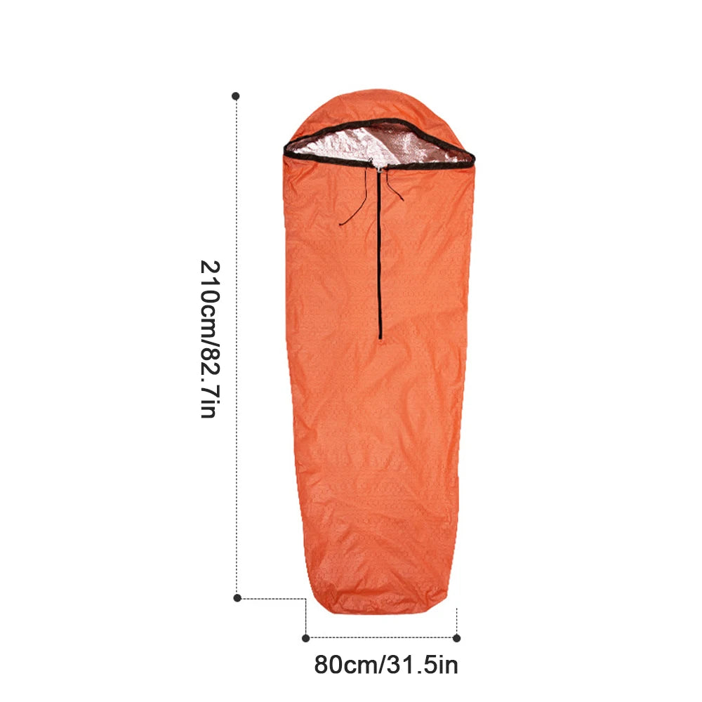 TOMSHOO Emergency Sleeping Bag Lightweight Waterproof Heat Reflective Thermal Sleeping Bag Survival Gear for Outdoor Adventure