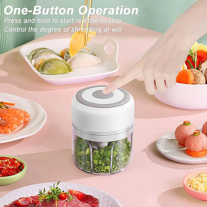 Compact Electric Mini Chopper USB Meat Grinder Masher Machine for Quick Preparation