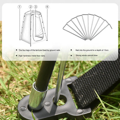 Portable Outdoor Camping Tent Shower Cover Simple Bath Room Mobile Toilet for Fishing Photography