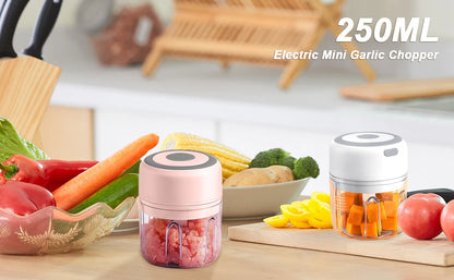 Compact Electric Mini Chopper USB Meat Grinder Masher Machine for Quick Preparation