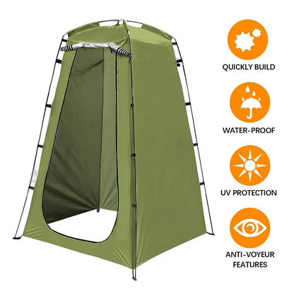 Portable Outdoor Camping Tent Shower Cover Simple Bath Room Mobile Toilet for Fishing Photography