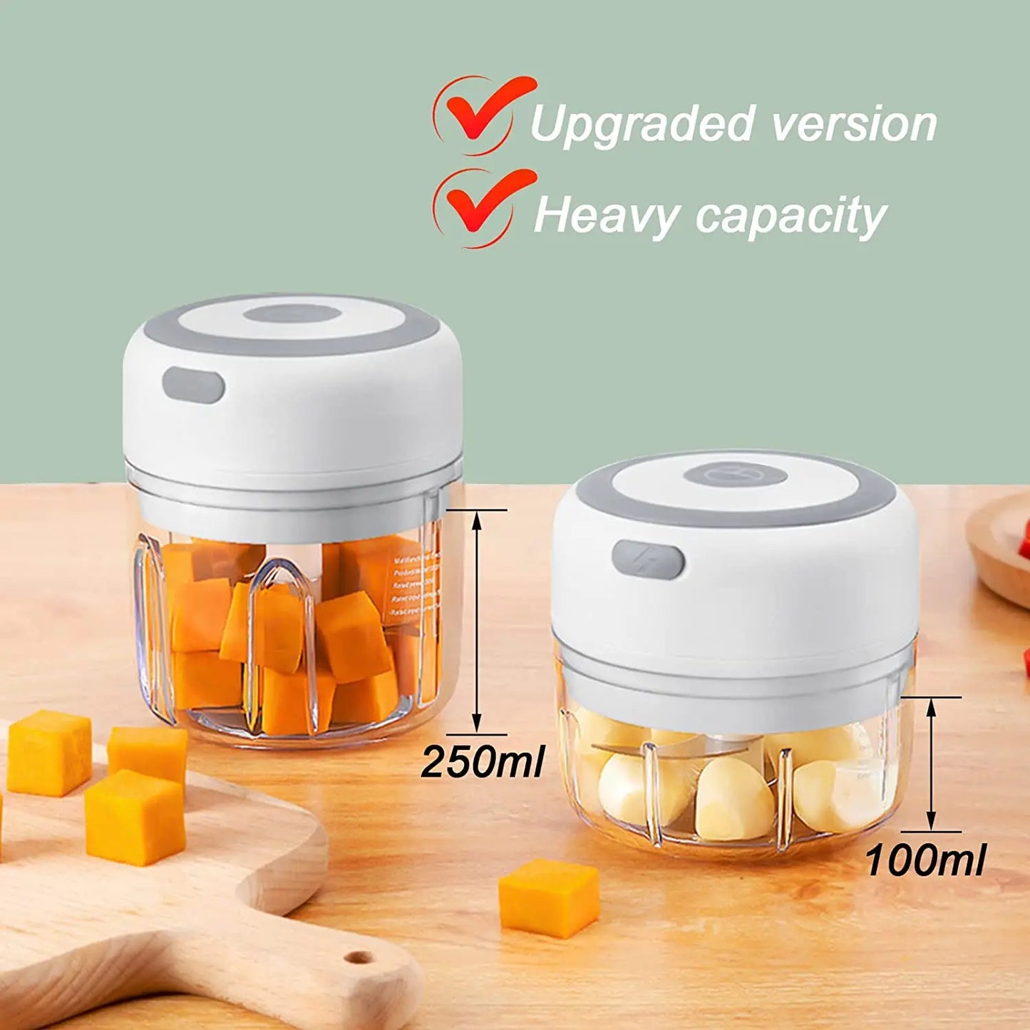 Compact Electric Mini Chopper USB Meat Grinder Masher Machine for Quick Preparation