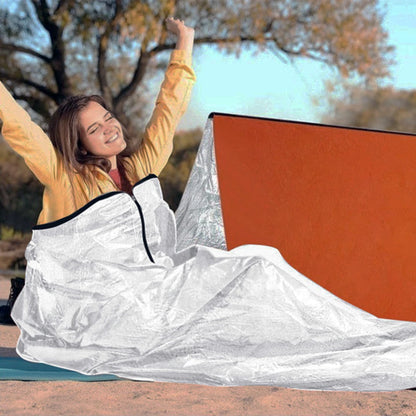 TOMSHOO Emergency Sleeping Bag Lightweight Waterproof Heat Reflective Thermal Sleeping Bag Survival Gear for Outdoor Adventure
