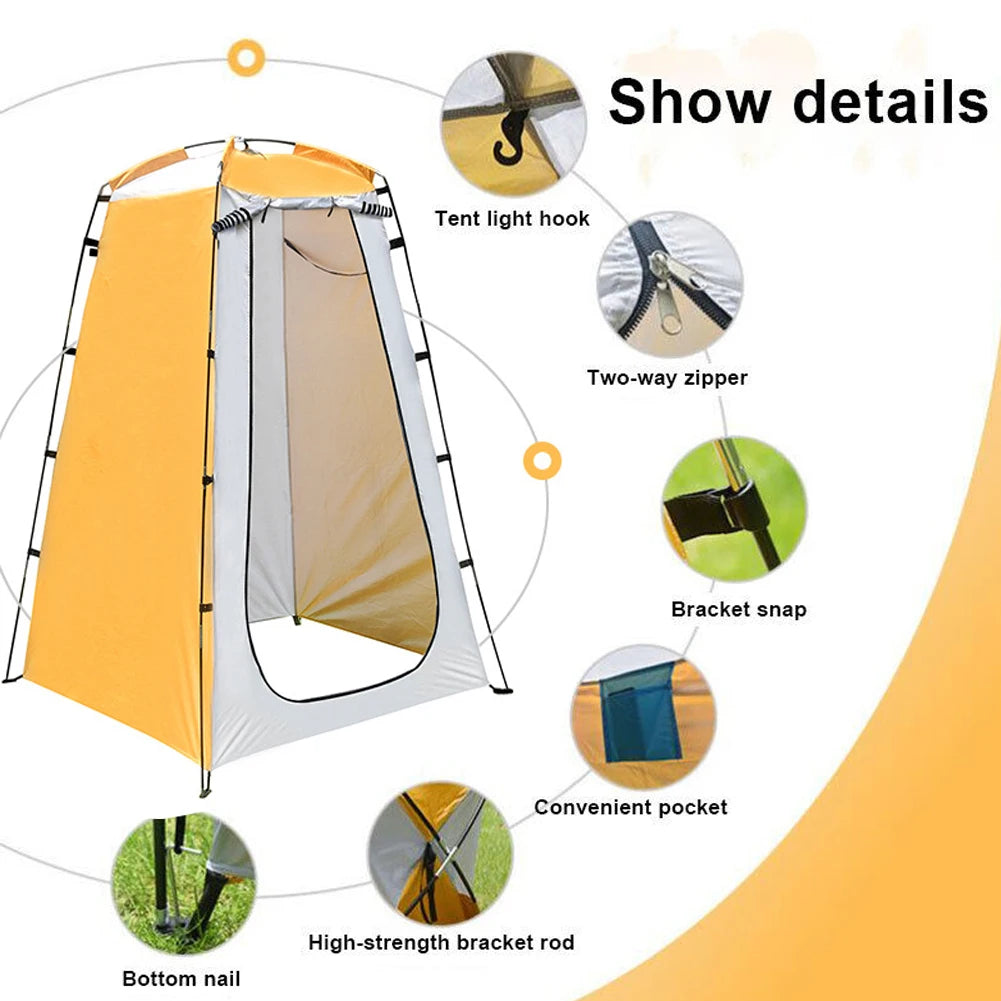 Portable Outdoor Camping Tent Shower Cover Simple Bath Room Mobile Toilet for Fishing Photography