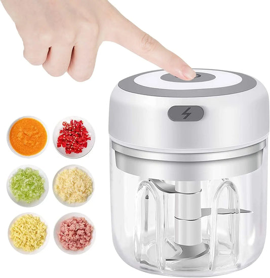Compact Electric Mini Chopper USB Meat Grinder Masher Machine for Quick Preparation