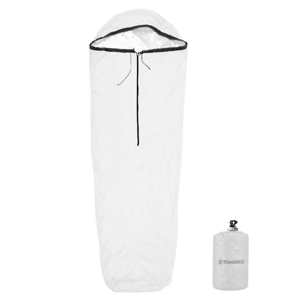 TOMSHOO Emergency Sleeping Bag Lightweight Waterproof Heat Reflective Thermal Sleeping Bag Survival Gear for Outdoor Adventure