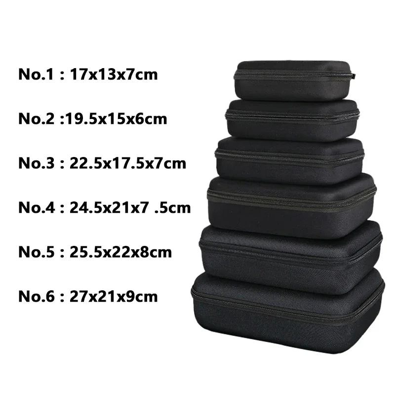 1Pc EVA Storage Box Travel Zipper Small Bag Portable Protective Storage Case Outdoor Tools Bag