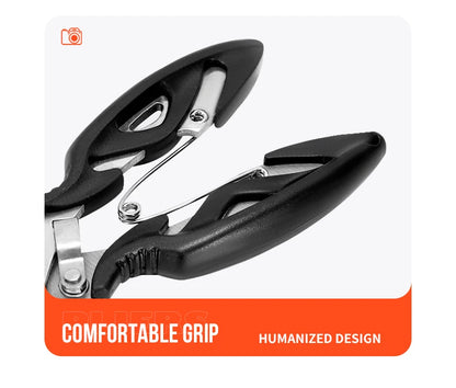 Curved Mouth Road Sub Pliers Cutting Lines Uncoupling Fish Hooks Opening Coils Outdoor Fishing Tools Plier
