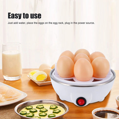 Electric Egg Cooker Single Egg Boiler Kitchen Steamed Rapid Breakfast .10-220V