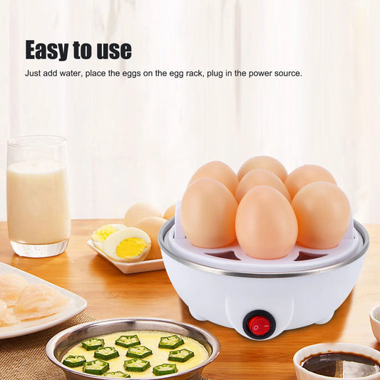 Electric Egg Cooker Single Egg Boiler Kitchen Steamed Rapid Breakfast .10-220V