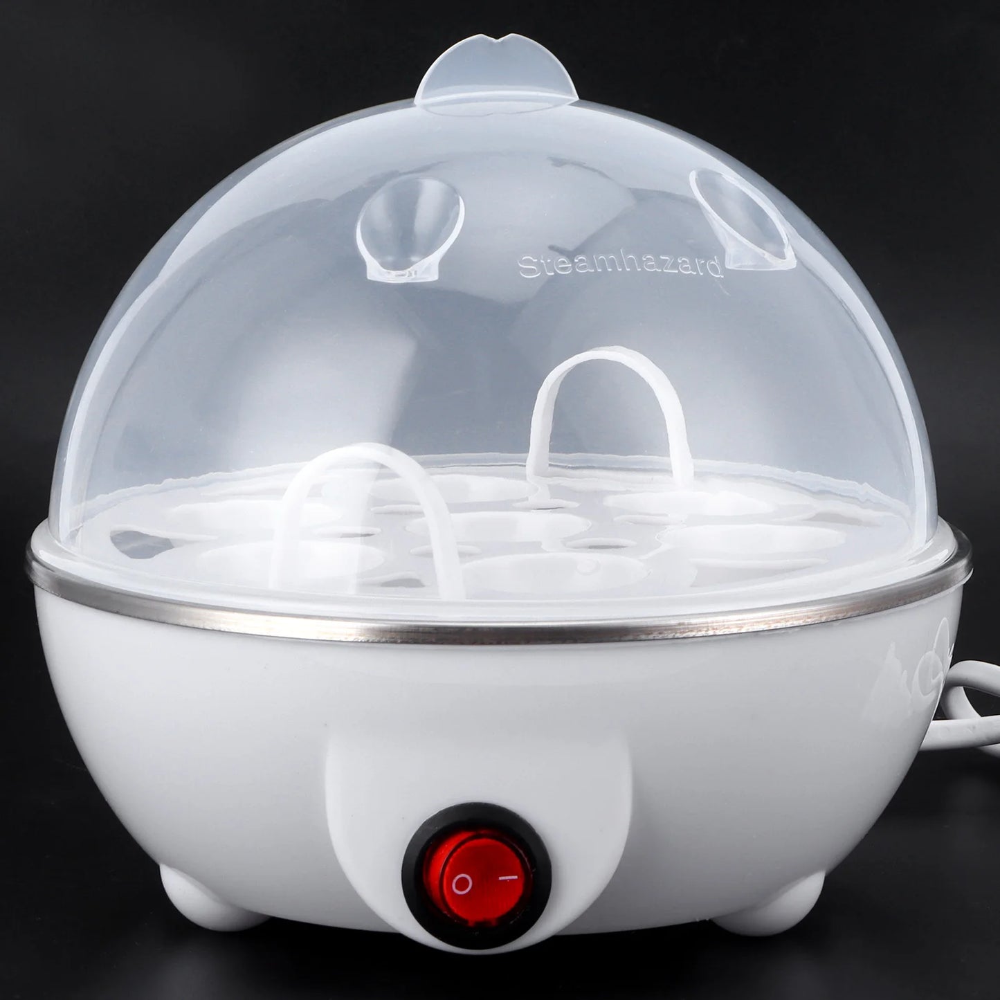 Electric Egg Cooker Single Egg Boiler Kitchen Steamed Rapid Breakfast .10-220V